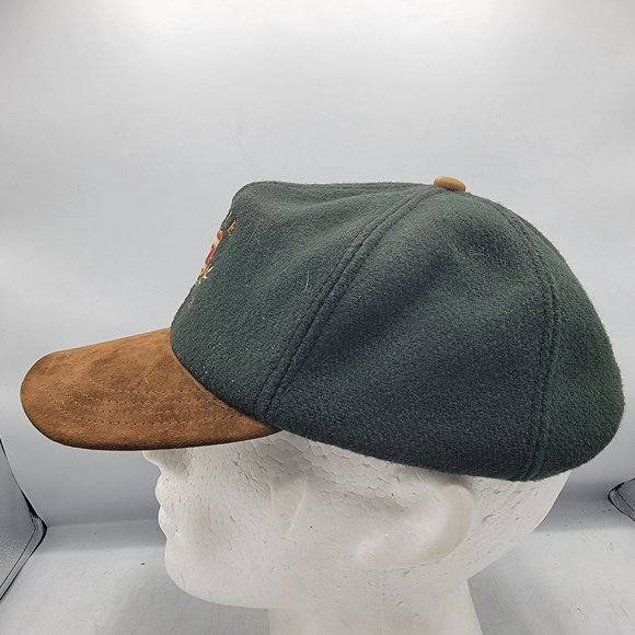 Pebble Beach Travaux Green Brown Hat Cap Adjustable Golf Outdoors Casual - Picture 2 of 8